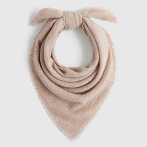 Quince Mongolian Cashmere Square Scarf in Oatmeal